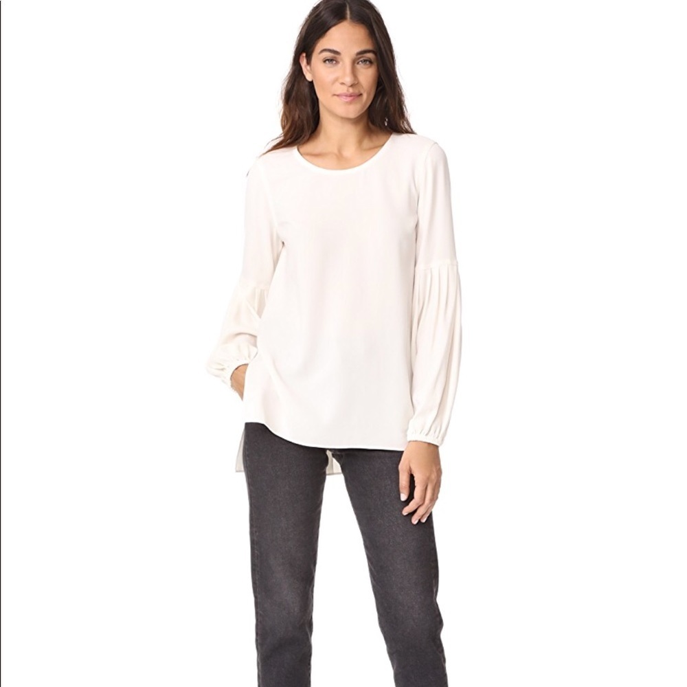 NEW • Elizabeth & James • Harriet White Blouse XS